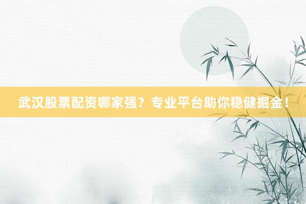武汉股票配资哪家强？专业平台助你稳健掘金！
